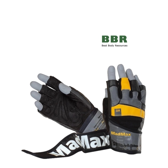 Перчатки MFG-880 Signature Black-Grey-Yellow, MadMax картинка Перчатки MFG-880 Signature Black-Grey-Yellow, MadMax фото