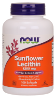Sunflower Lecithin 1200mg 100 Softgels, NOW Foods