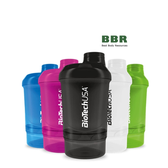 Шейкер Wave 2-х комп. 300ml + 150ml, BioTechUSA фото