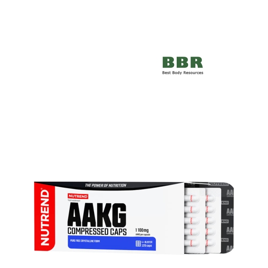 AAKG Compressed 1100mg 60 Caps, NUTREND фото