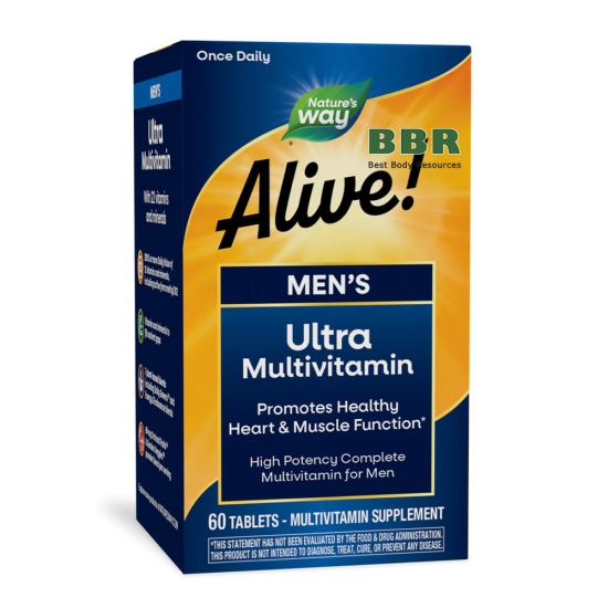 Alive Men's Ultra Multivitamin 60 Tabs, Nature's Way фото