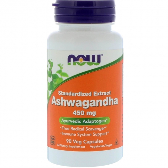 Ashwagandha 450mg 90 Caps, NOW Foods фото