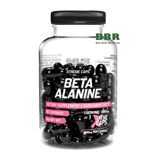 Beta Alanine Xtreme 800mg 60 Caps, Evolite фото