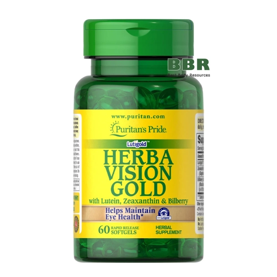 Herba Vision Gold 60 Softgels, Puritans Pride фото