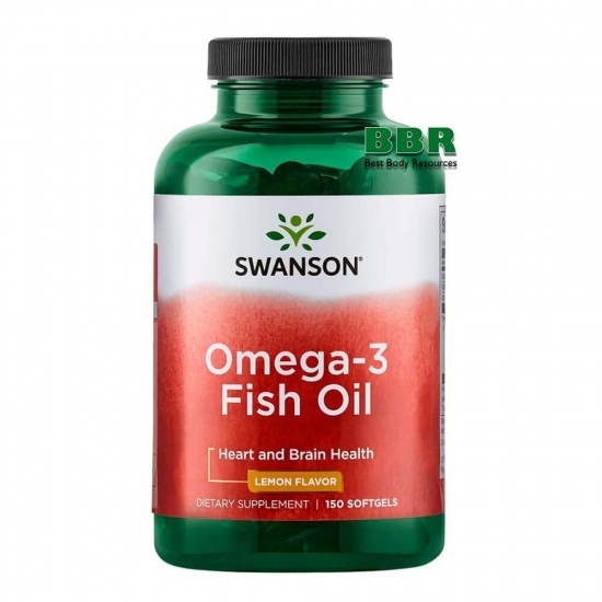 Omega 3 Fish Oil 150 Softgels, Swanson фото