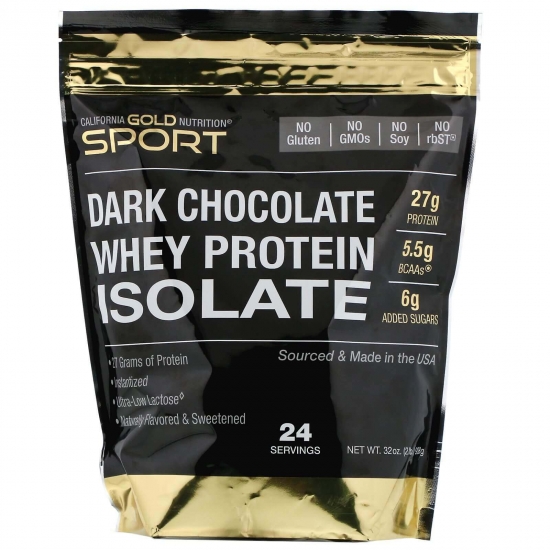 Whey Protein Isolate 908g, California GOLD Nutrition фото