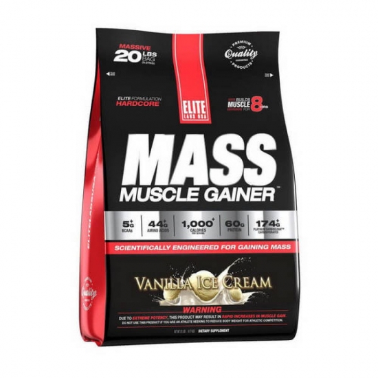 Mass Muscle Gainer 2.3kg, Elite Labs (Vanilla Ice Cream) фото