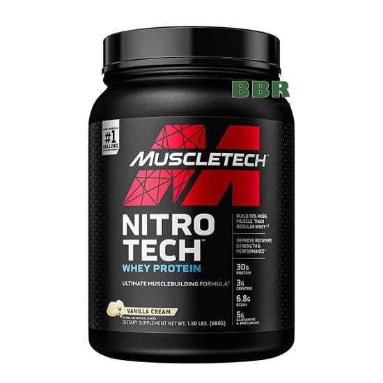 Nitro Tech Whey Protein 680g, MuscleTech картинка Nitro Tech Whey Protein 680g, MuscleTech фото