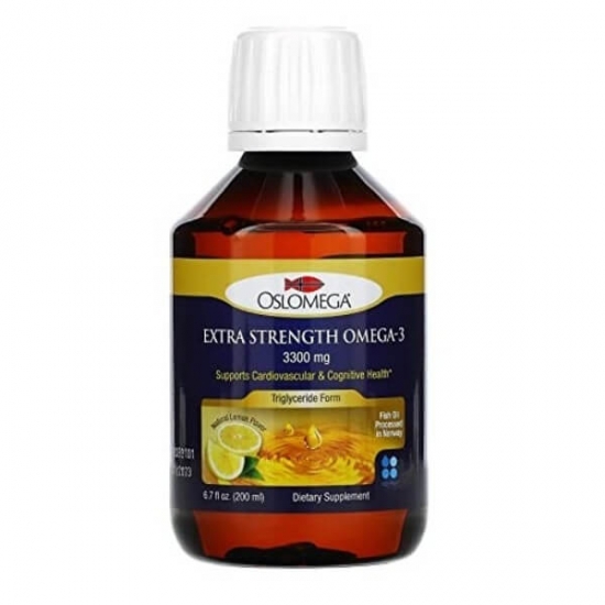 Extra Strength Omega 3 Liquid 3300mg 200ml, Oslomega фото