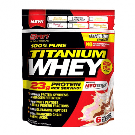 100% Pure Titanium Whey 4.6kg, SAN фото