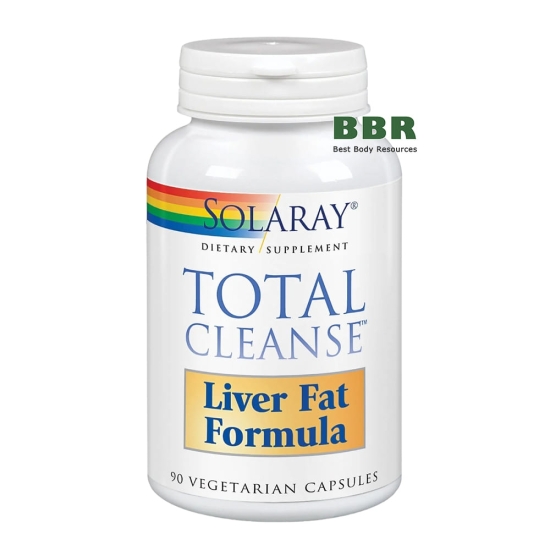 Total Cleanse Liver Fat Formula 90 Veg Caps, Solaray фото