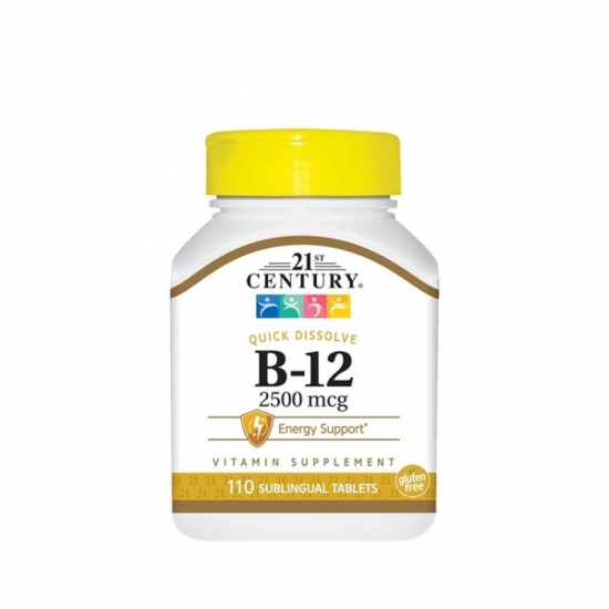 Vitamin B-12 2500mcg 110 Tabs, 21st Century фото