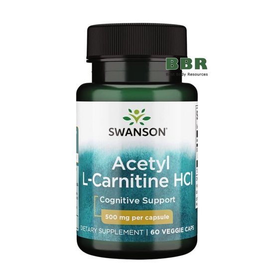 Acetyl L-Carnitine HCL 60 Veg Caps, Swanson фото