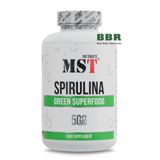 Spirulina 500mg 180 Tabs, MST картинка Spirulina 500mg 180 Tabs, MST фото