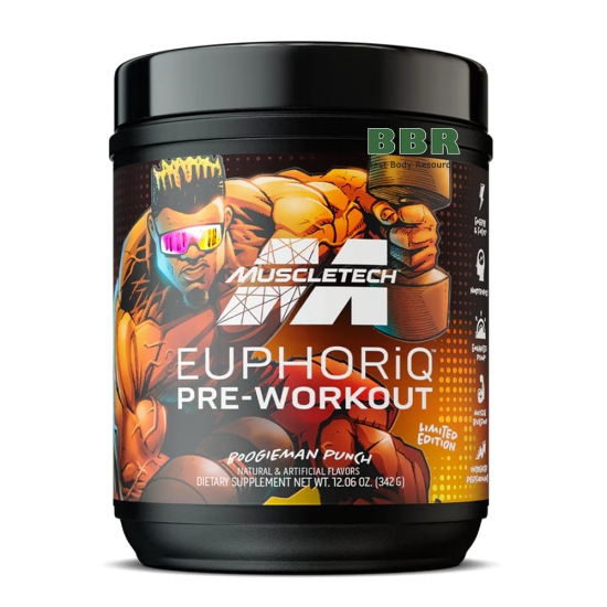 EuphoriQ Pre-Workout BOOGIEMAN Edition 342g, MuscleTech картинка EuphoriQ Pre-Workout BOOGIEMAN Edition 342g, MuscleTech фото