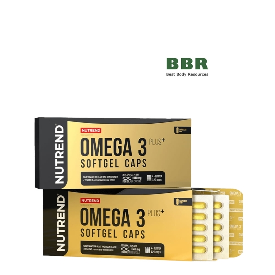 Omega 3 Plus Vitamin D 120 Softgels, NUTREND фото