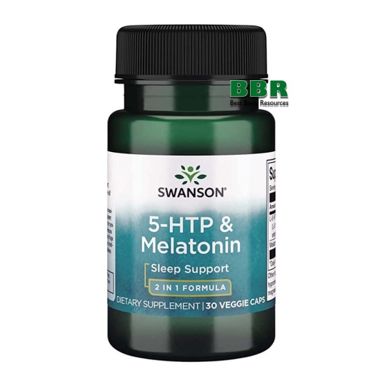 5-HTP & Melatonin 30 Caps, Swanson фото