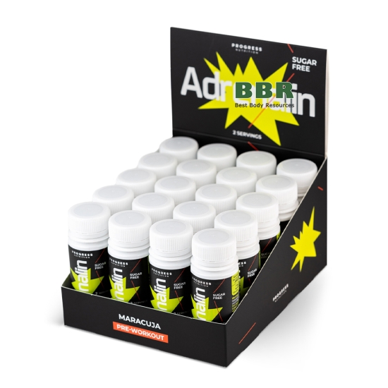 Adrenalin Pre-Workout Shot 60ml, Progress Nutrition картинка Adrenalin Pre-Workout Shot 60ml, Progress Nutrition фото