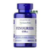 Fenugreek 610mg 100 Caps, Puritans Pride