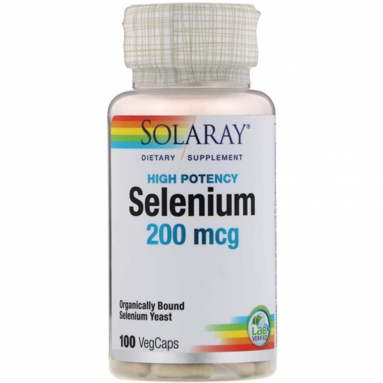 Selenium 200mcg 100 Veg Caps, Solaray фото