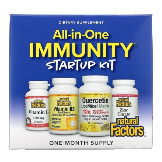 All In One Immunity Startup Kit (4 Piece Kit), Natural Factors (4 Piece Kit) фото