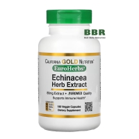 Echinacea Herb Extract 80mg 180 Caps, California GOLD Nutrition