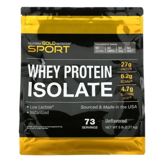 Whey Protein Isolate 2270g, California GOLD Nutrition фото