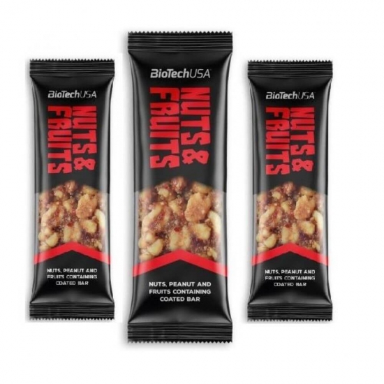 Nuts and Fruits Bar 40g, BioTechUSA фото