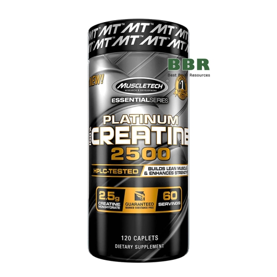 Platinum Creatine 2500 120 Tabs, MuscleTech фото