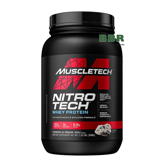 Nitro Tech Whey Protein 998g, MuscleTech картинка Nitro Tech Whey Protein 998g, MuscleTech фото