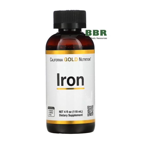 Iron 118ml, California GOLD Nutrition фото