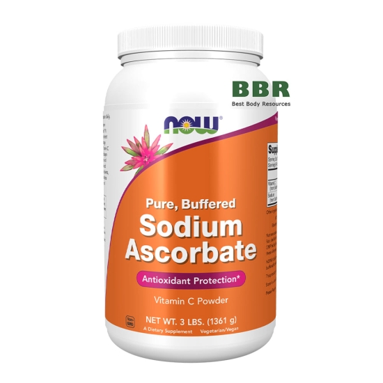 Buffered Sodium Ascorbate Vitamin C 1361g, NOW Foods фото