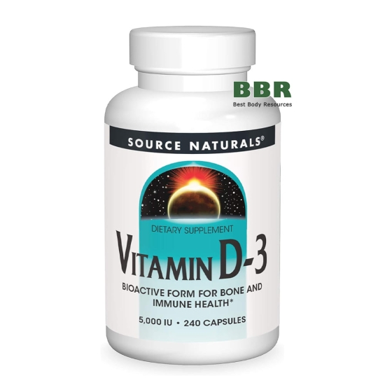 Vitamin D-3 5000iu 240 Caps, Source Naturals картинка Vitamin D-3 5000iu 240 Caps, Source Naturals фото