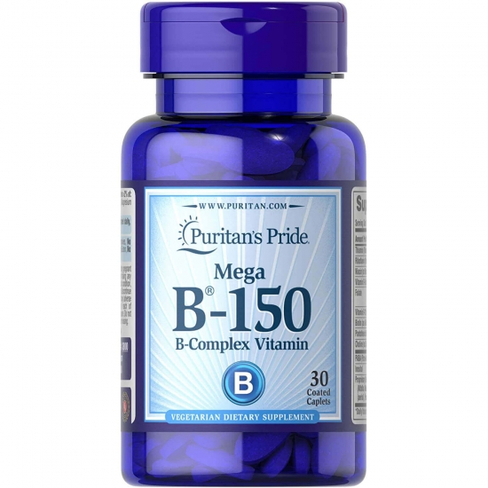 Vitamin B-150 Complex 100 Tabs, Puritans Pride фото