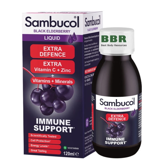 Immune Support Extra Defence 120ml, Sambucol картинка Immune Support Extra Defence 120ml, Sambucol фото