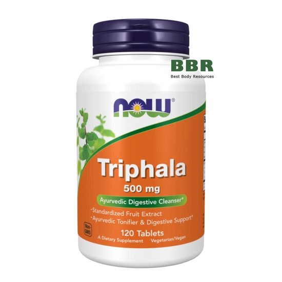 Triphala 500mg 120 Tabs, NOW Foods фото