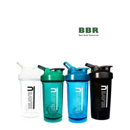 Шейкер с шариком Premium 500ml, BraveU фото