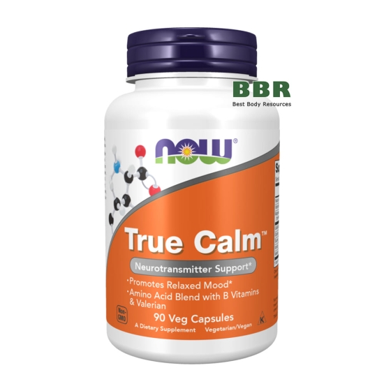 True Calm Neurotransmitter Support 90 Veg Caps, NOW Foods фото
