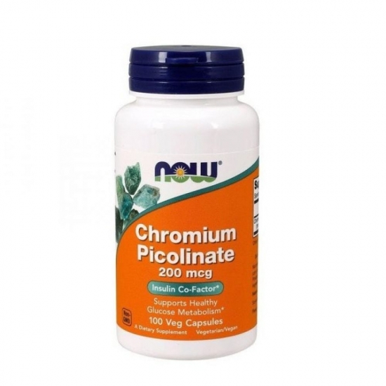 Chromium Picolinate 200mcg 100 Veg Caps, NOW Foods фото