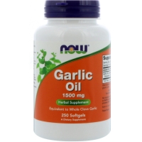 Garlic Oil 1500mg 100 Softgels, NOW Foods