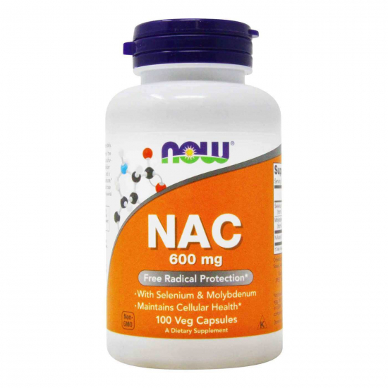 NAC 600mg 100 Veg Caps, NOW Foods фото