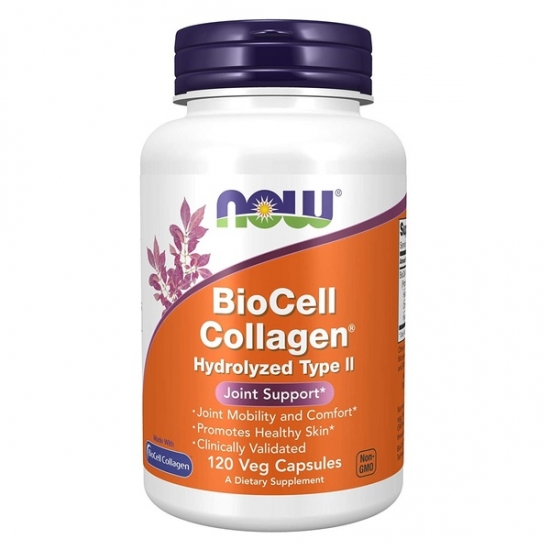 BioCell Collagen Hydrolyzed Type II 120 Veg Caps, NOW Foods (Caps) фото