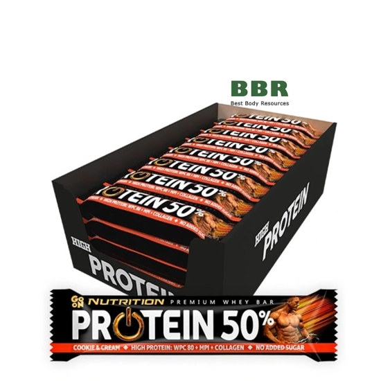 Premium Whey Bar Protein 50% 40g, Go On фото