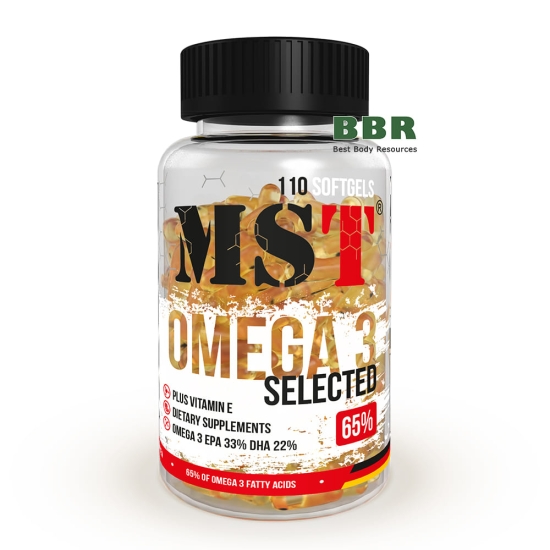 Omega 3 Selected 550mg EPA DHA 110 Softgels, MST фото