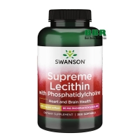 Supreme Lecithin with Phosphatidylcholine 400mg 300 Softgels, Swanson (Softgels)