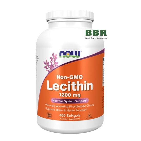 Lecithin 1200mg 400 Softgels, NOW Foods фото