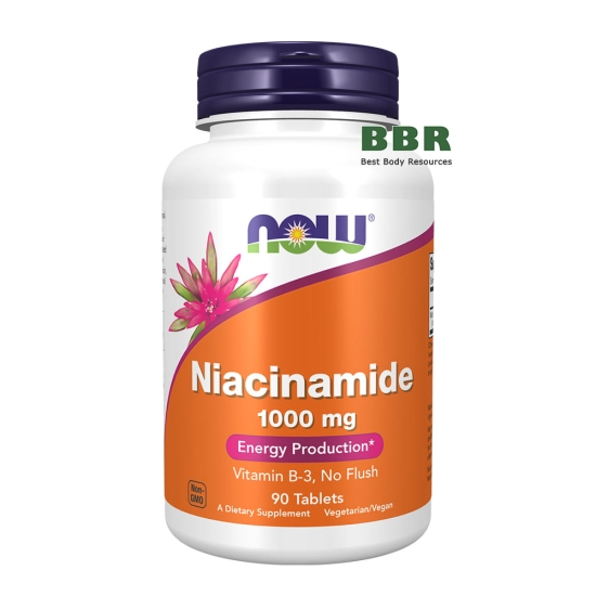 Niacinamide 1000mg 90 Tabs, NOW Foods фото