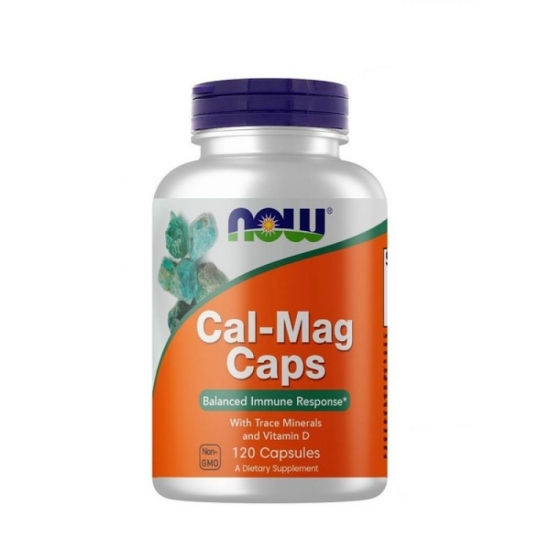 Cal-Mag With Minerals 120 Caps, NOW Foods фото