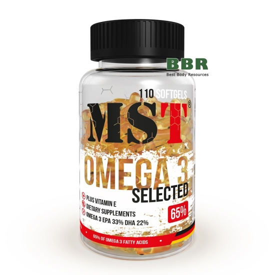 Omega 3 65% Selected 110 Softgels, MST фото
