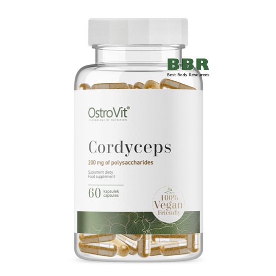 Cordyceps 200mg of Polysaccharides 60 Caps, OstroVit фото